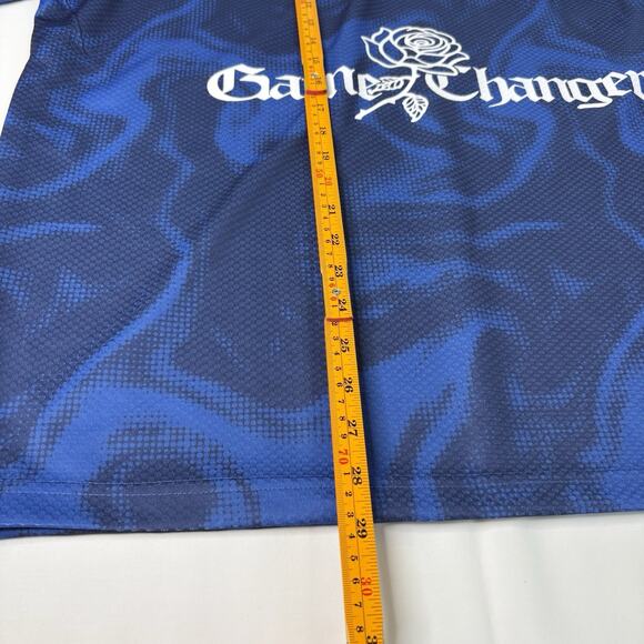 Saints Studio NYC Game Changer Soccer Jersey Shirt Blue Rose Graphic Men XL NWT - Picture 7 of 8